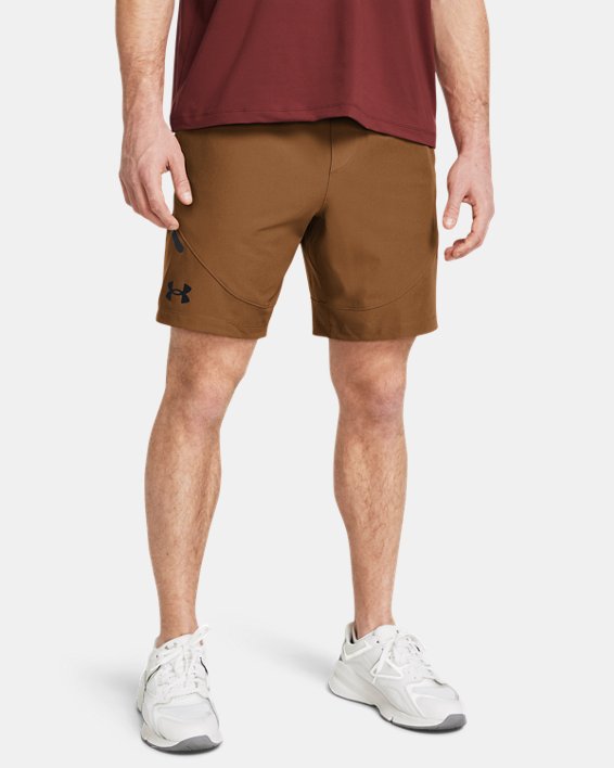 Men's UA Unstoppable Shorts in Brown image number 0